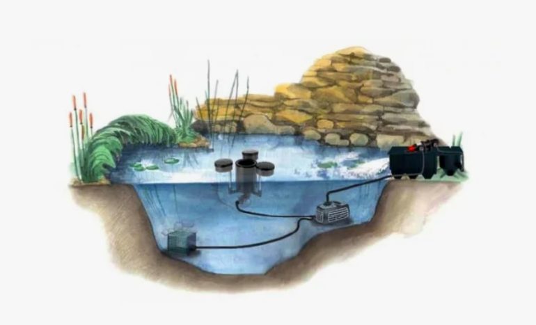 Выбор оборудования для пруда в зависимости от объема и глубины водоема