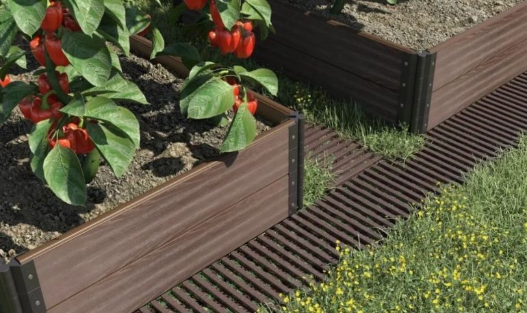 Грядки из террасной доски в ландшафтном дизайне: идеи и примеры